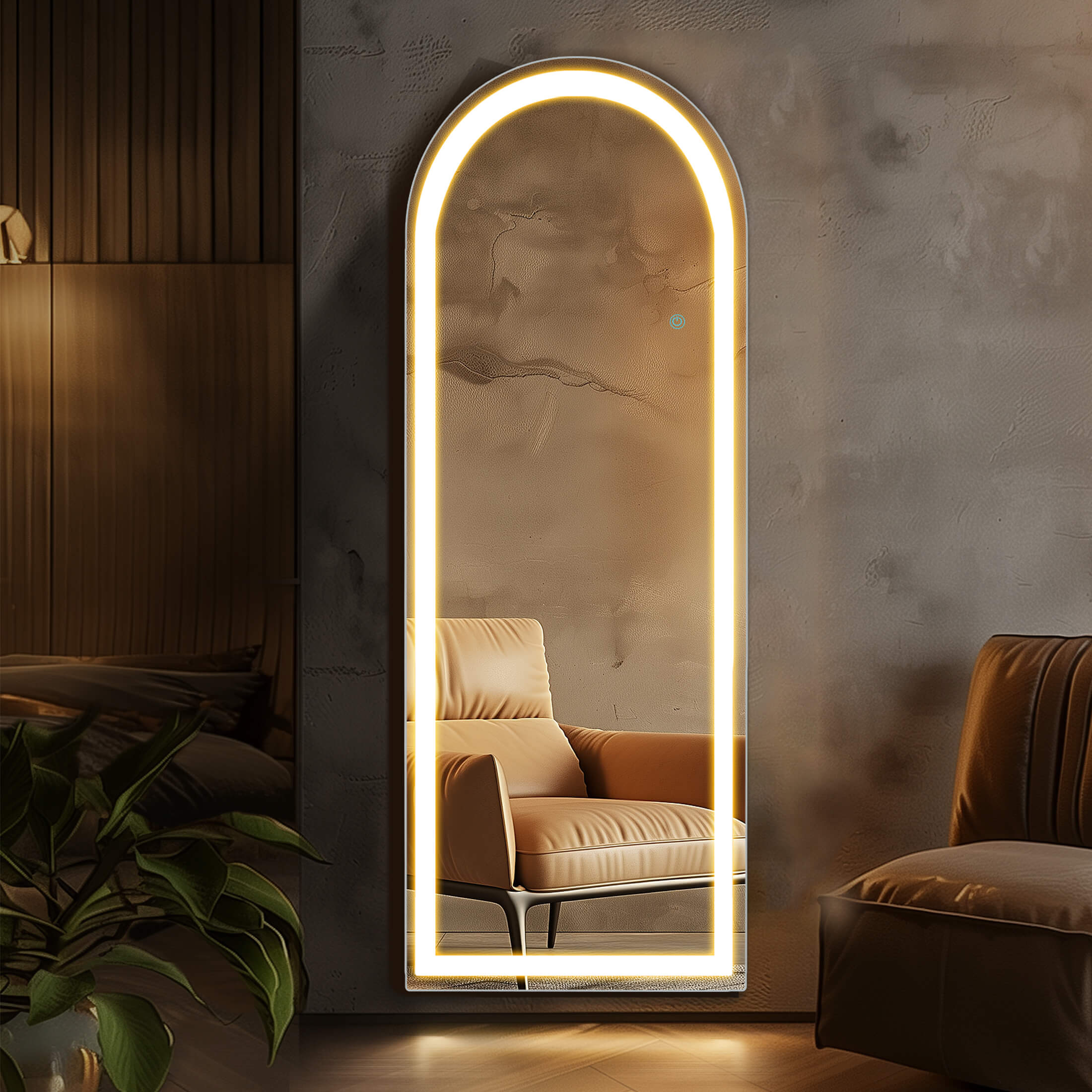 3-Color LED Illuminated Vanity Mirror