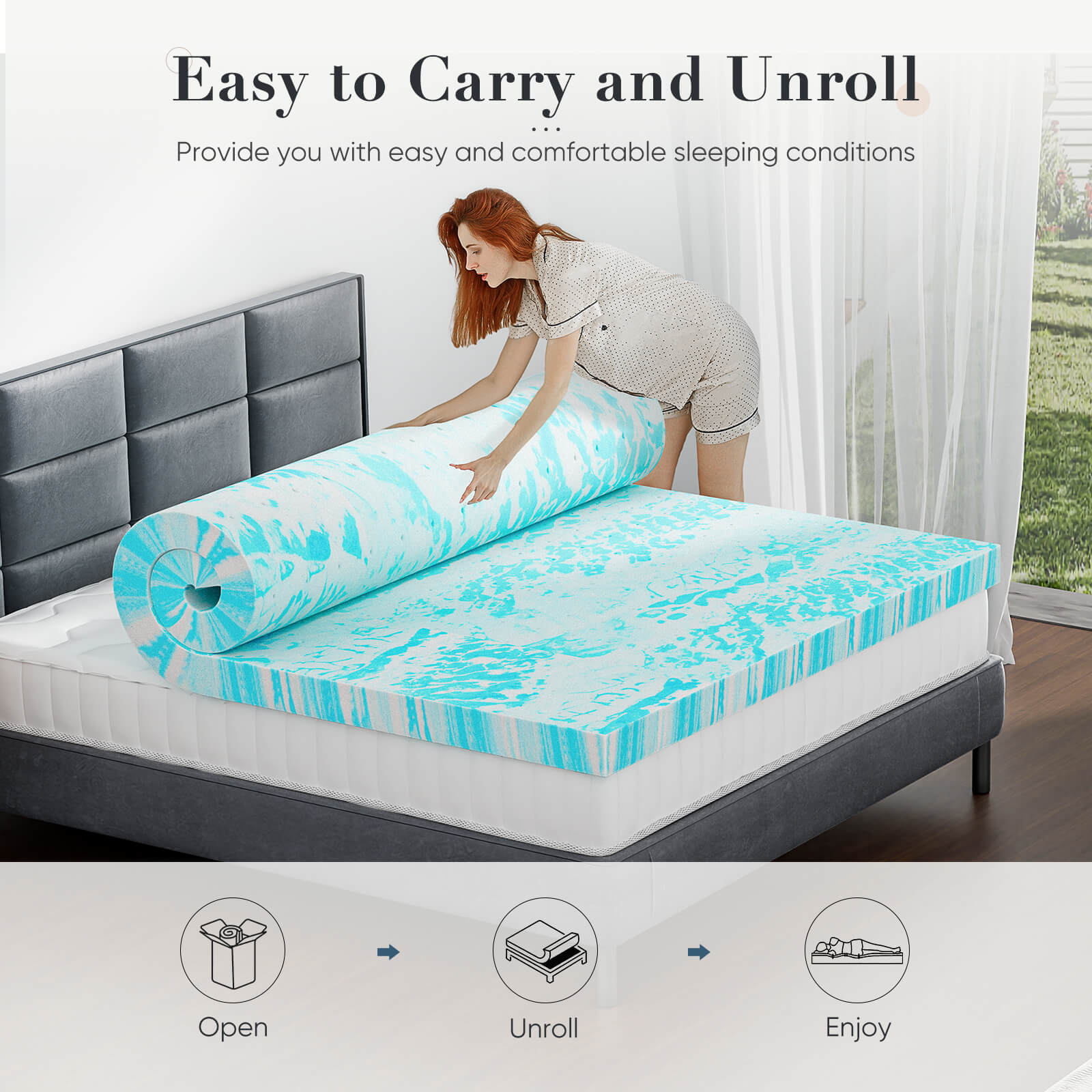 Memory Foam Mattress Topper