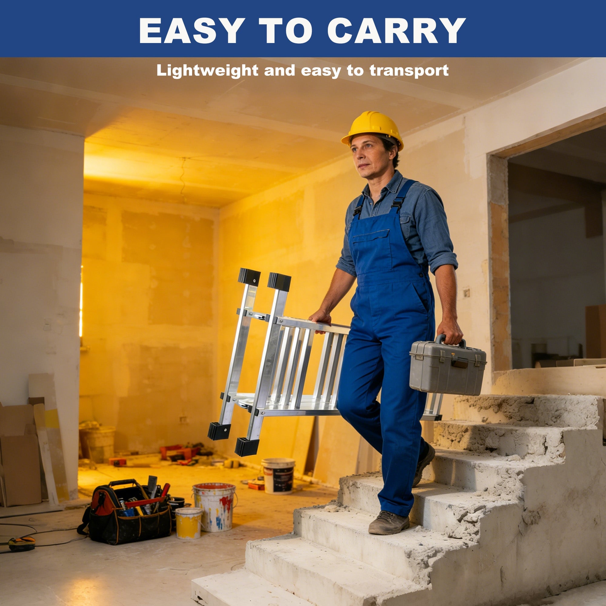 7-in-1 Aluminum Folding Extension Ladder