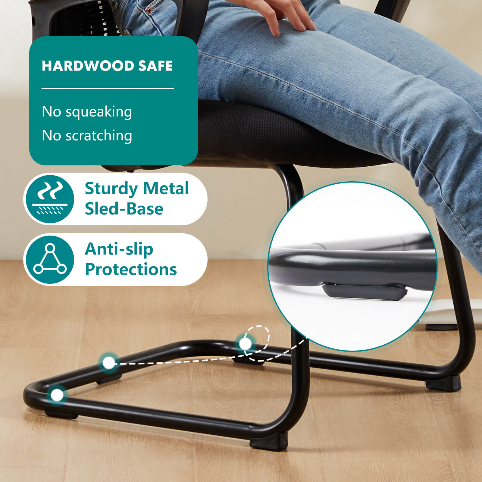 Ergonomic Mesh Office Chair with Armrests