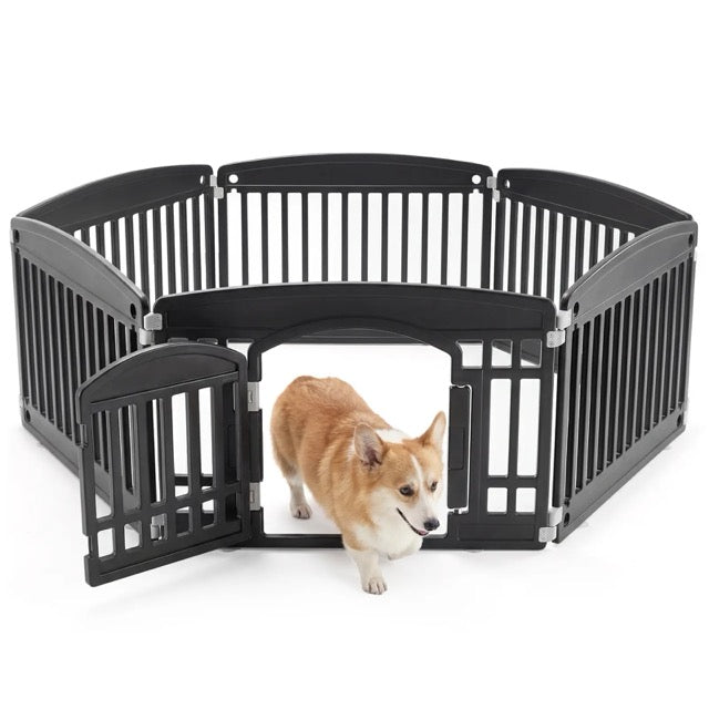 Dog Playpen for Small to Medium Dogs – Foldable Indoor & Outdoor Pet Fence, Portable & Easy to Clean