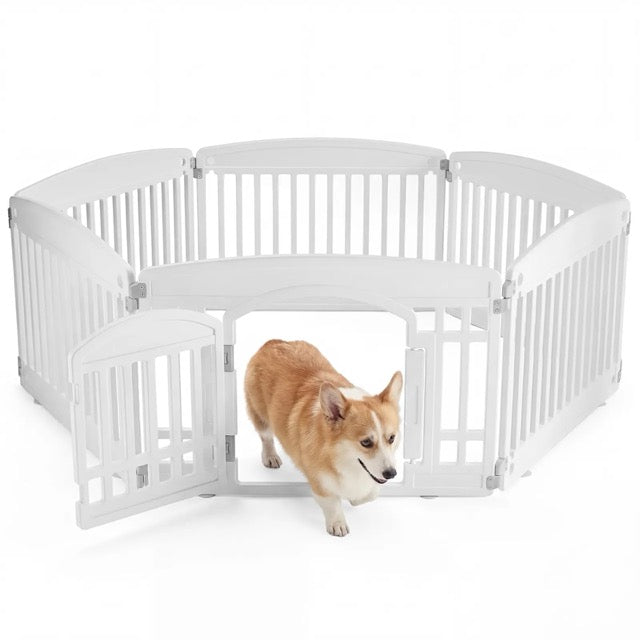 Dog Playpen for Small to Medium Dogs – Foldable Indoor & Outdoor Pet Fence, Portable & Easy to Clean