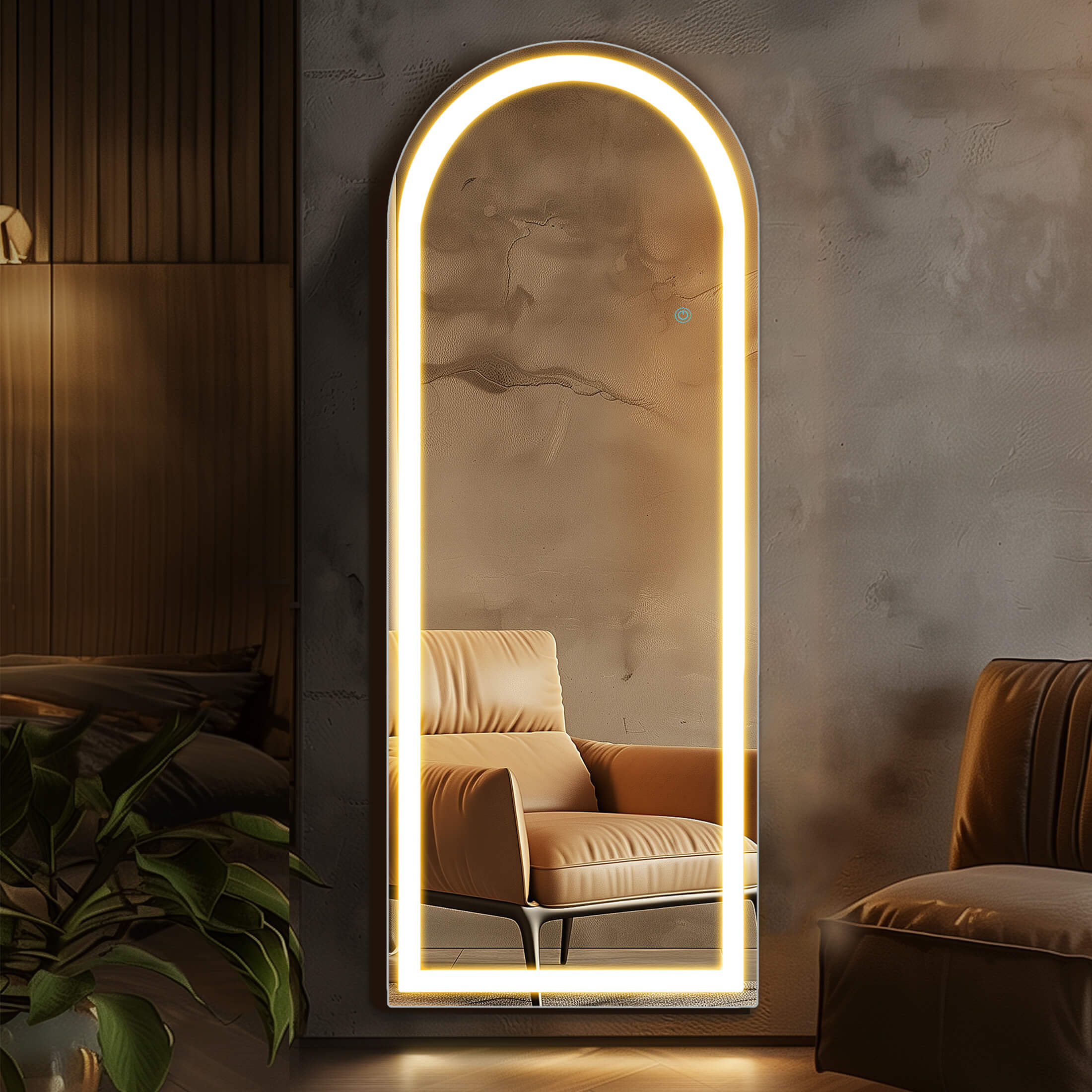 3-Color LED Illuminated Vanity Mirror