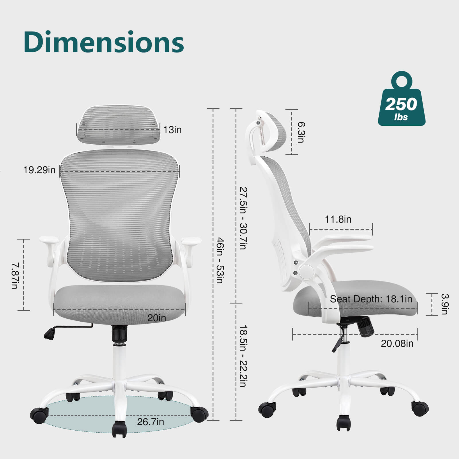 High Back Ergonomic Mesh Office Chair
