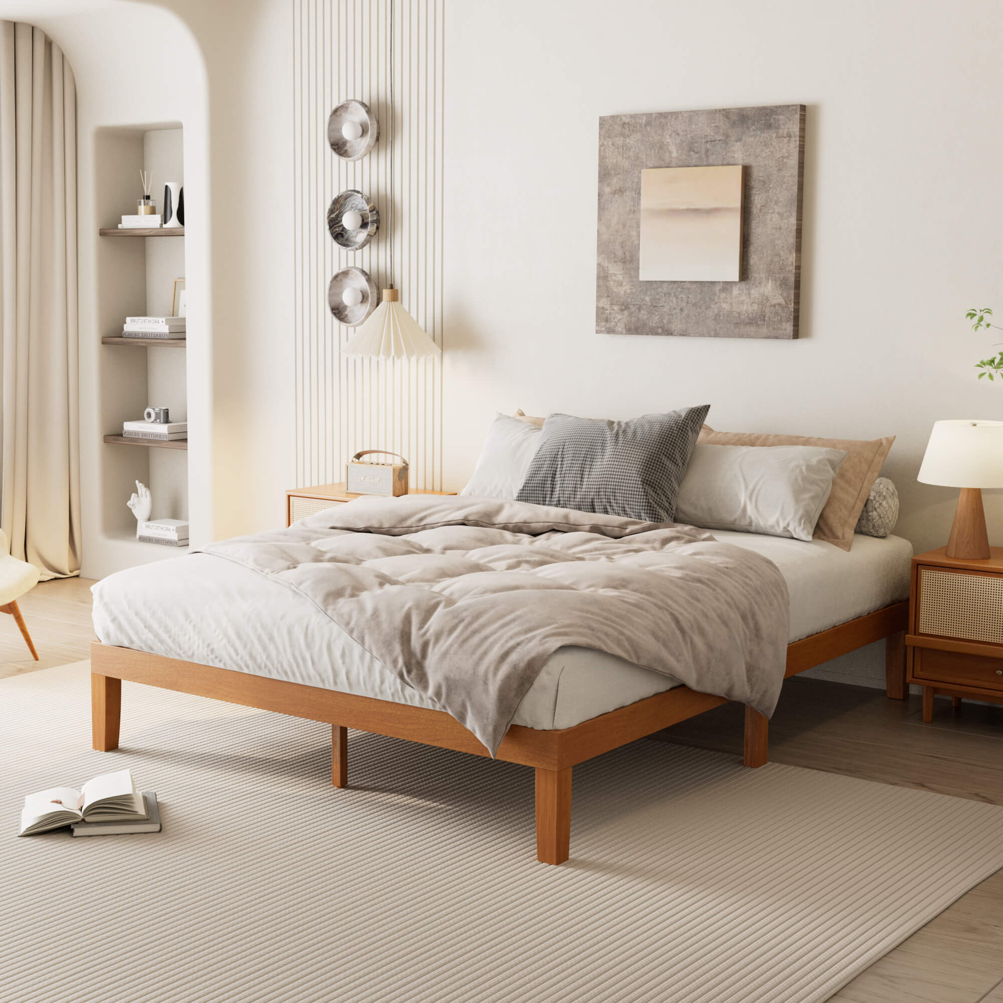 Minimalist Solid Wood Bed Frame