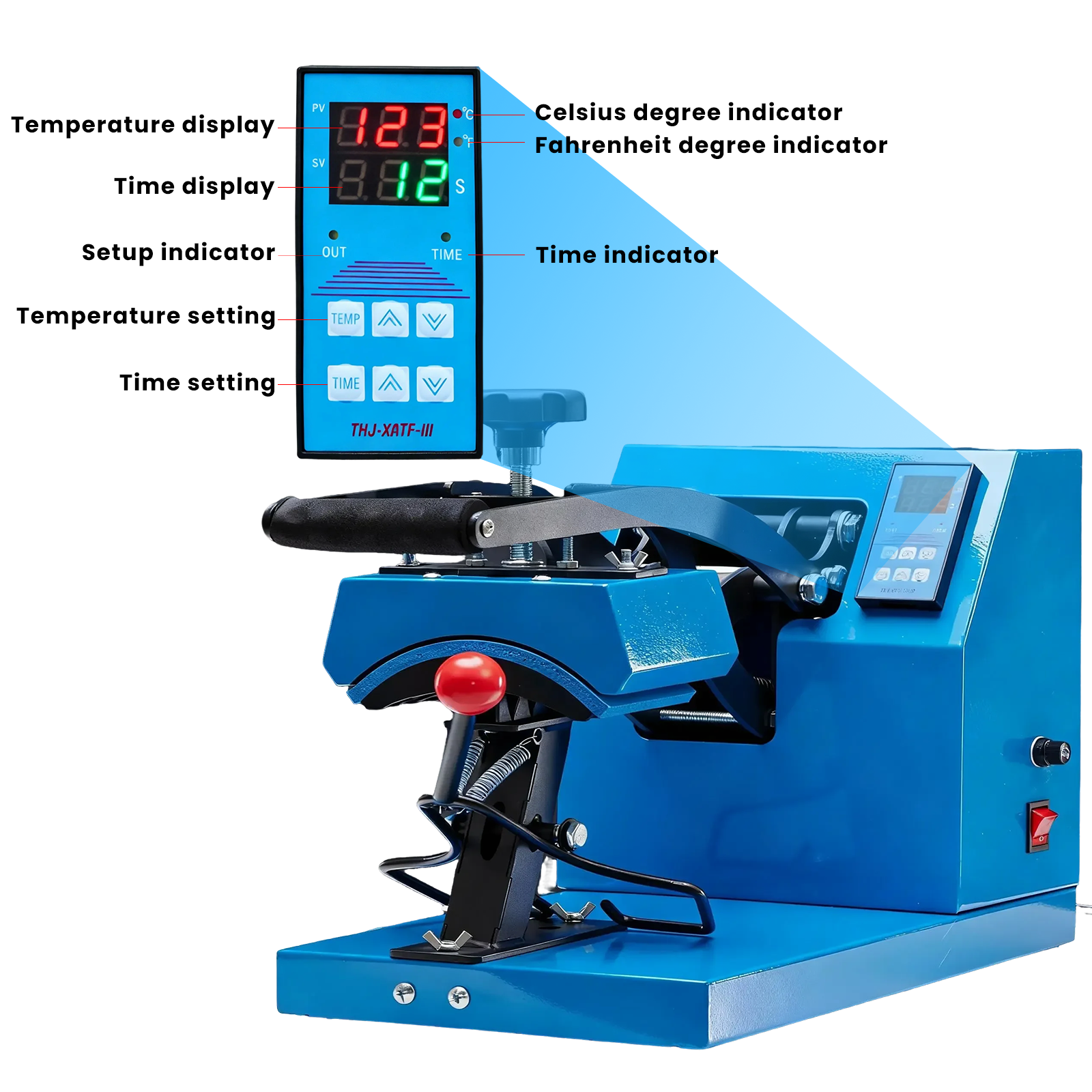 Hat Cap Heat Press 3.2×5.5 Inch
