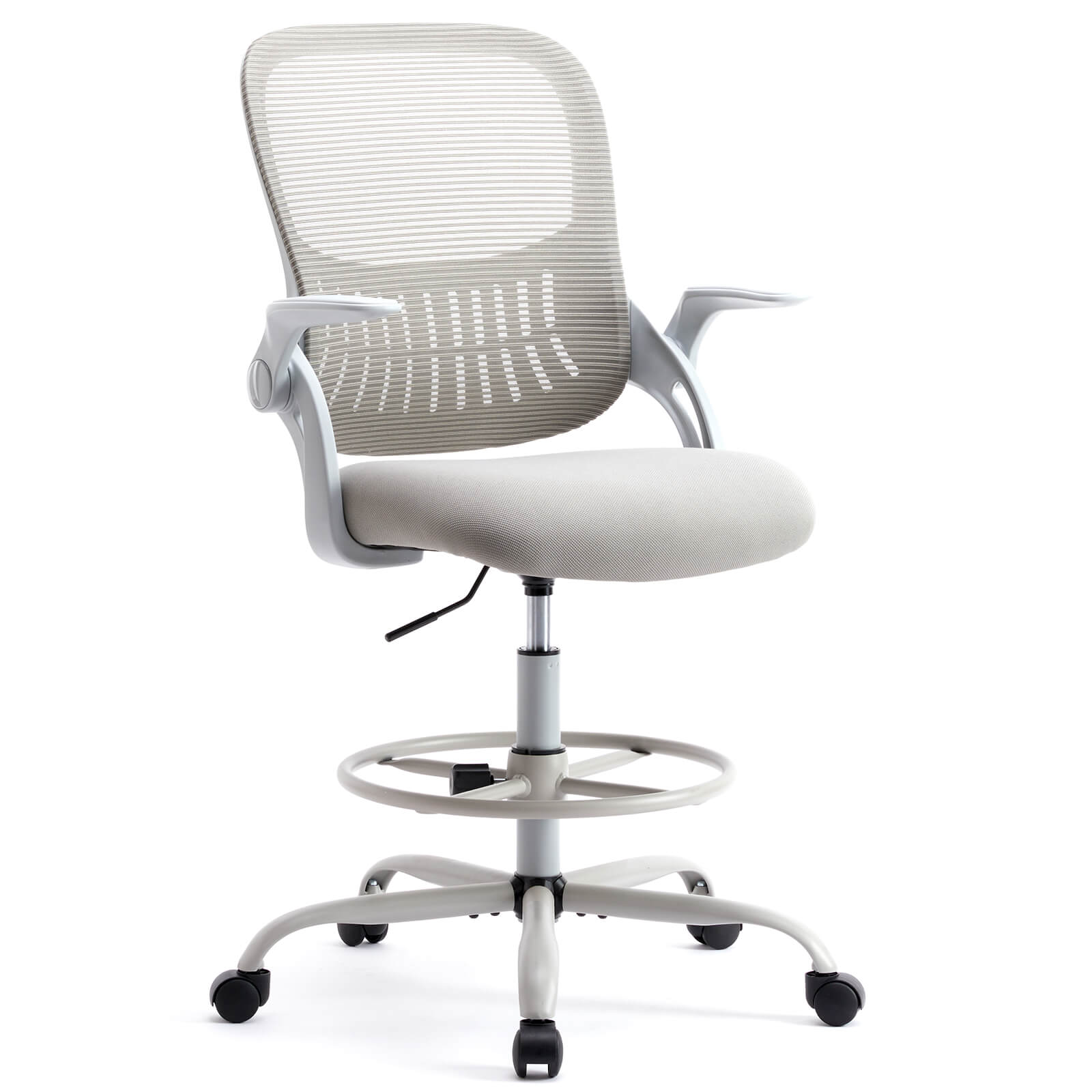 Ergonomic Office Chair Flip-Up Armrests Lumbar Support