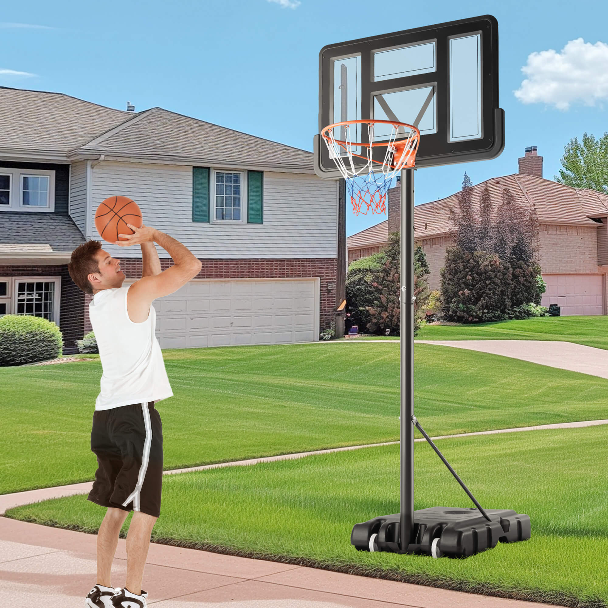 Portable Adjustable Basketball Hoop