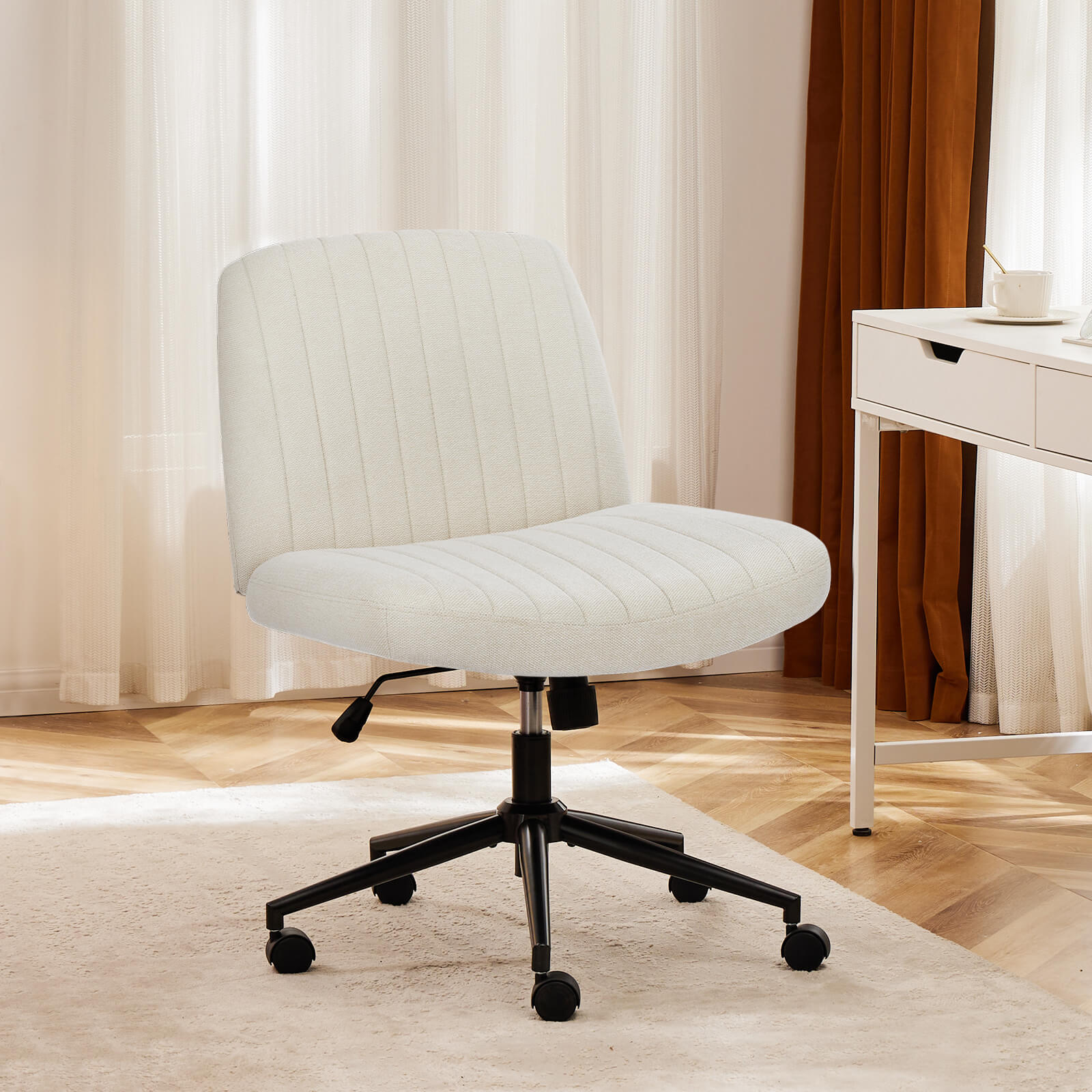 Armless Adjustable Plank Office Chair