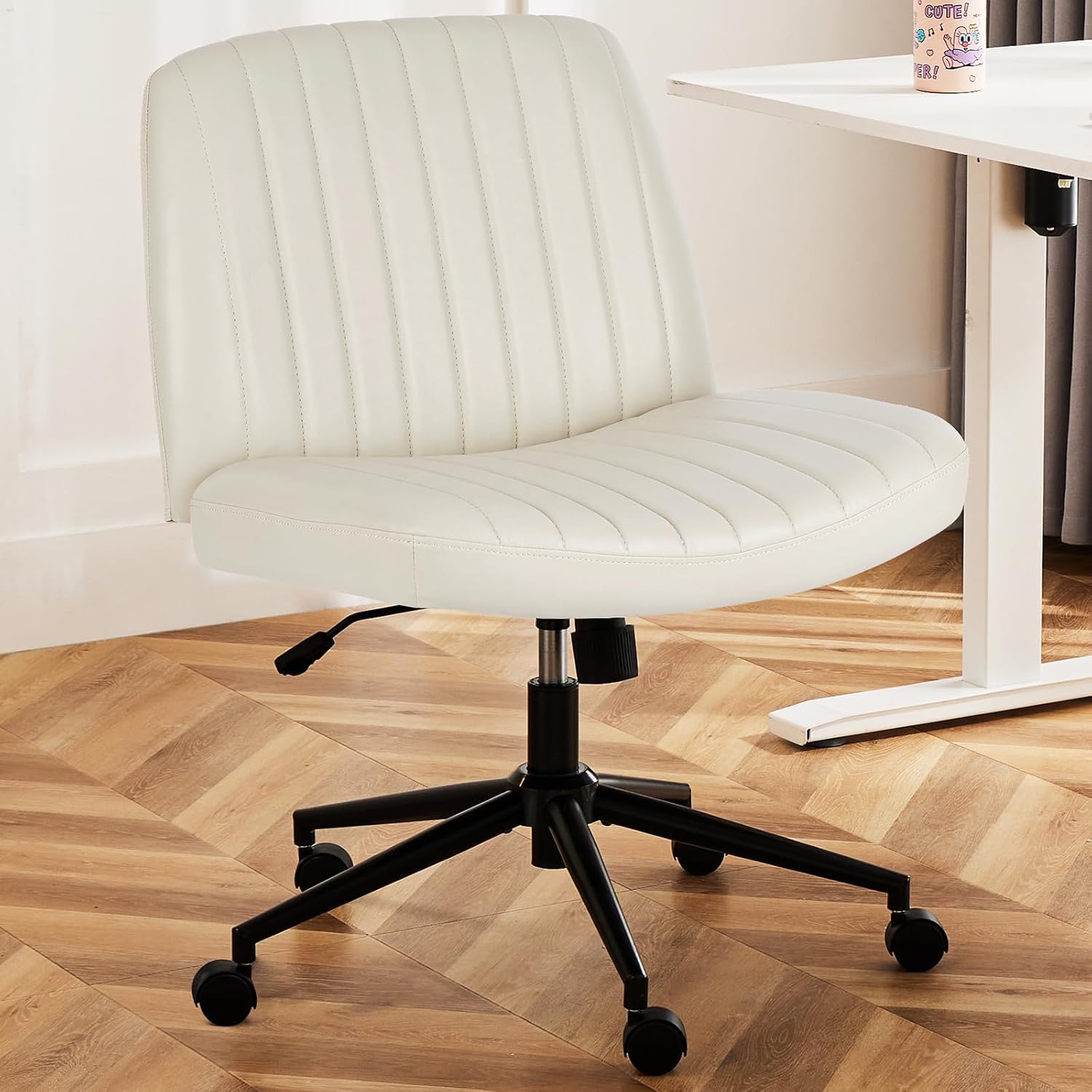 Armless Adjustable Plank Office Chair