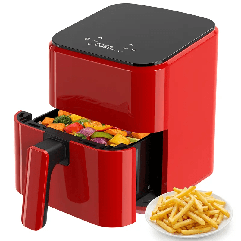 3QT Digital Air Fryer with Precise Temperature Control & 360° Hot Air Circulation