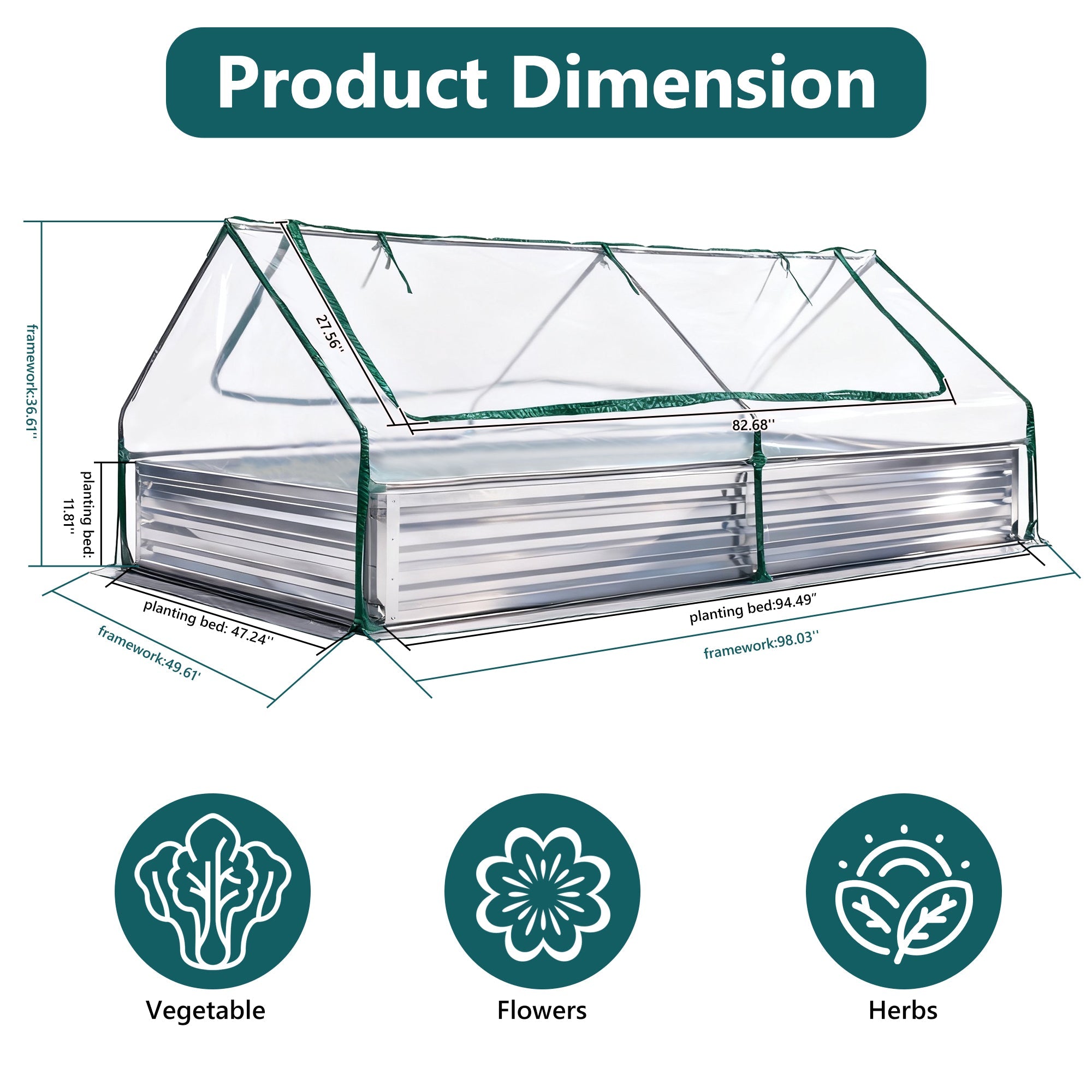 Mini Greenhouse Raised Garden Bed
