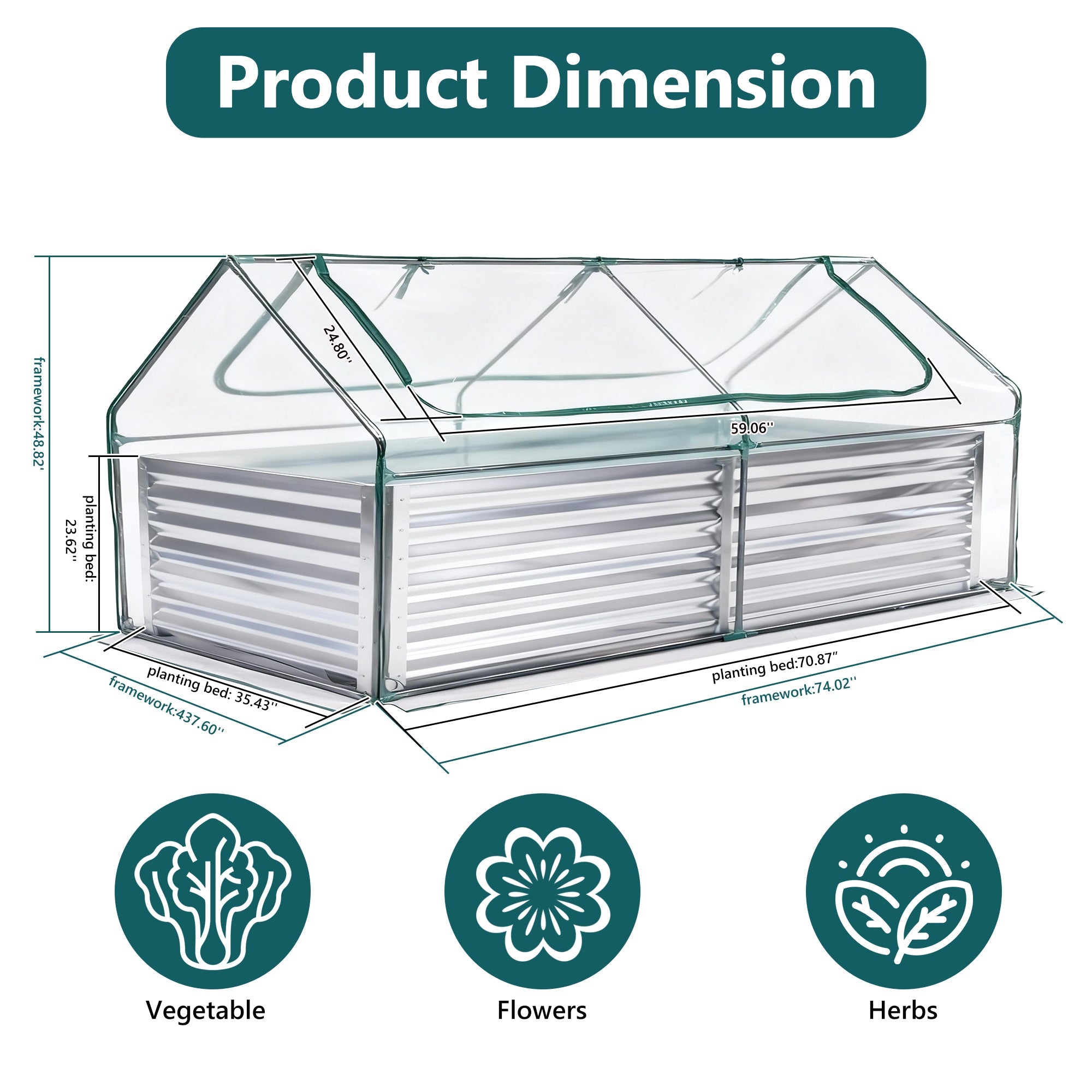 Mini Greenhouse Raised Garden Bed
