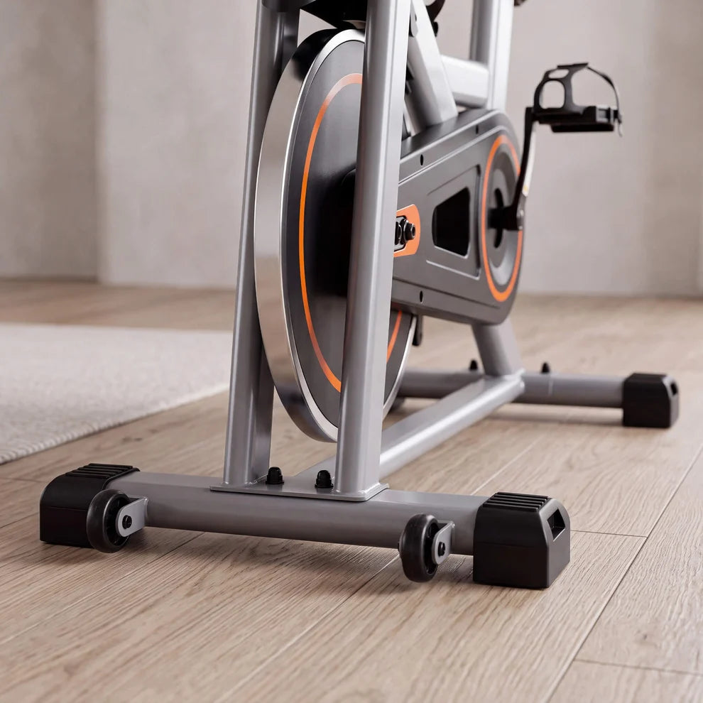 Indoor Cycling Bike – LCD Display, Infinite Resistance, Adjustable Seat & Handlebars