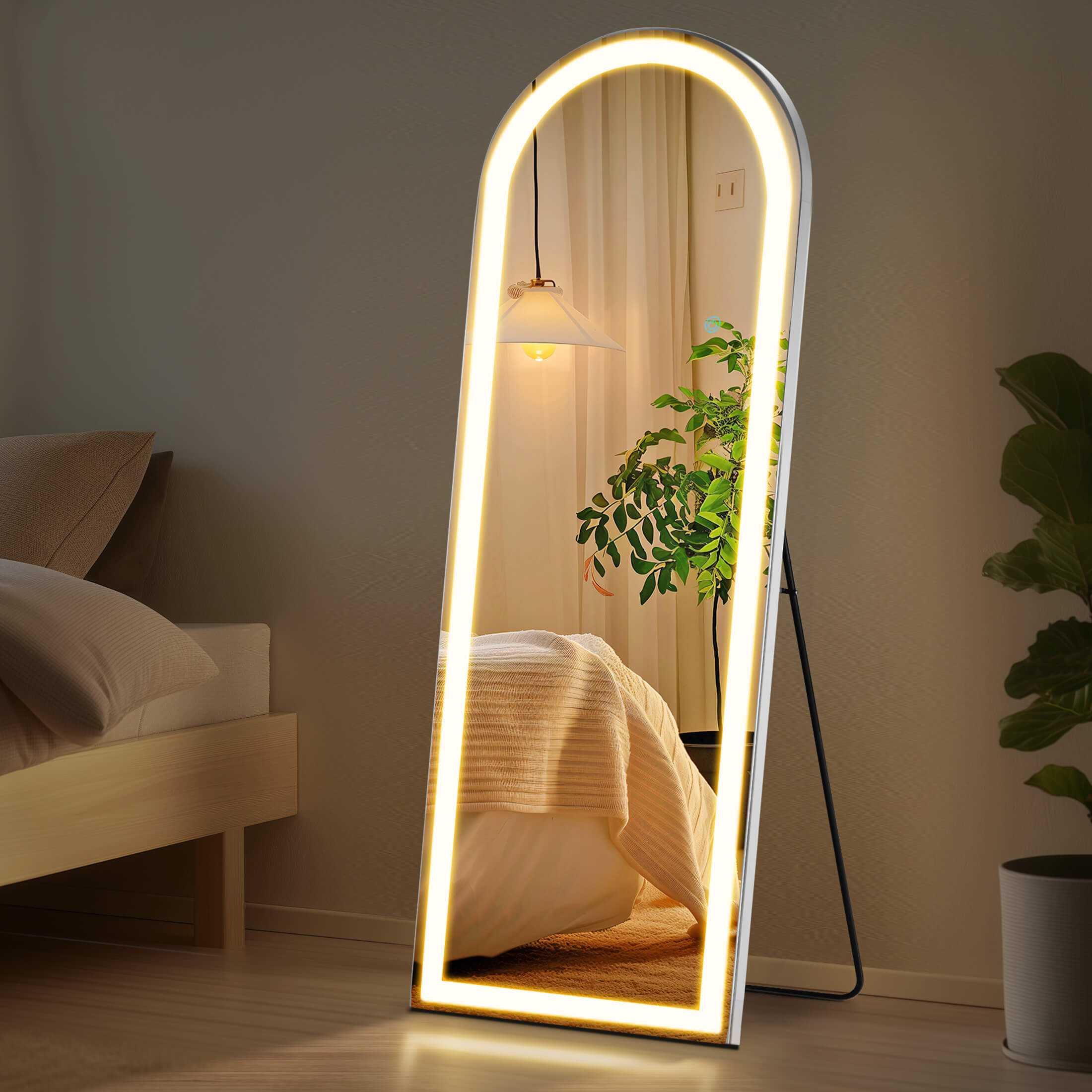 3-Color LED Illuminated Vanity Mirror