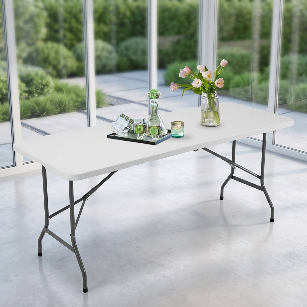 Portable Folding Table with Carrying Handle