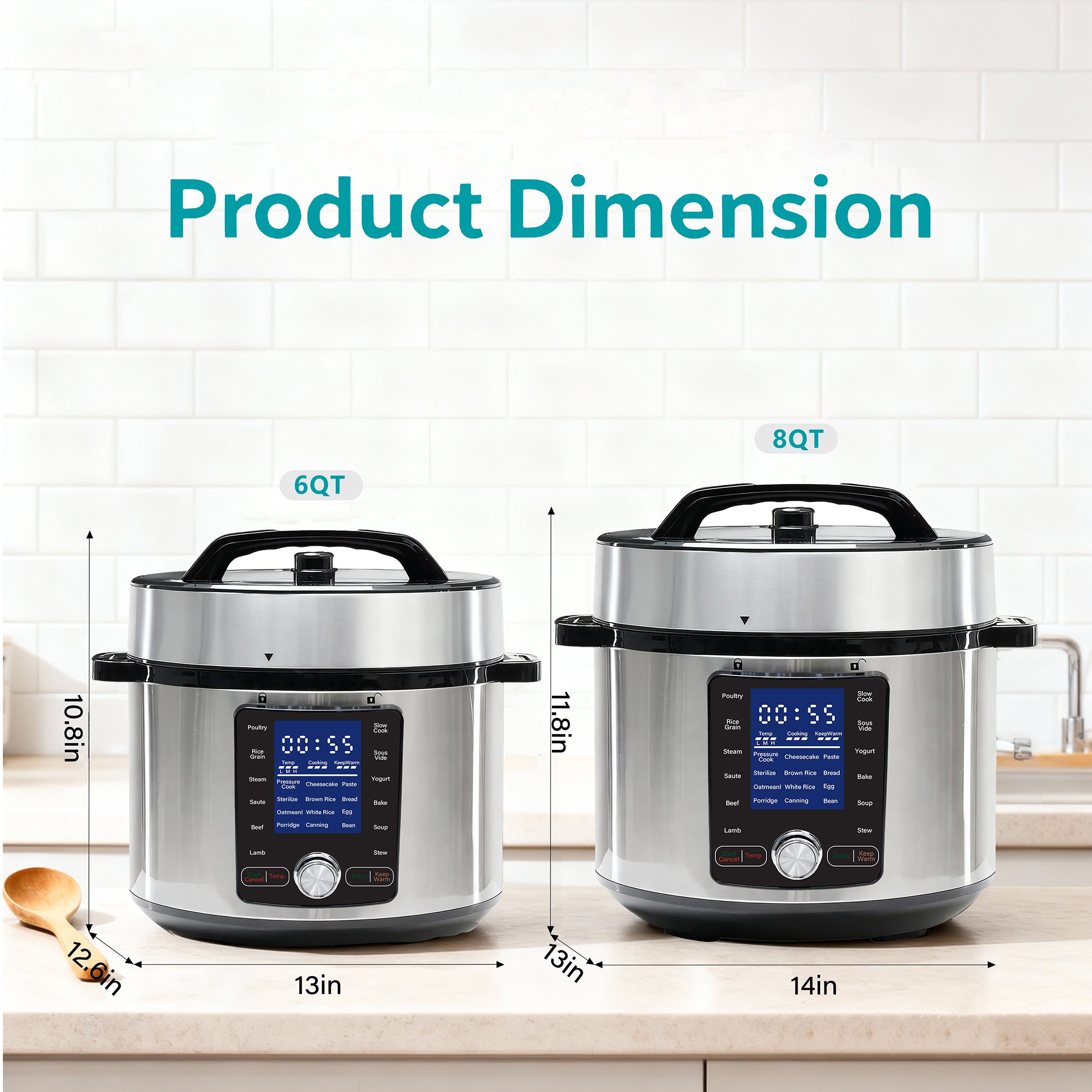 12-in-1 Stainless Steel Electric Pressure Cooker