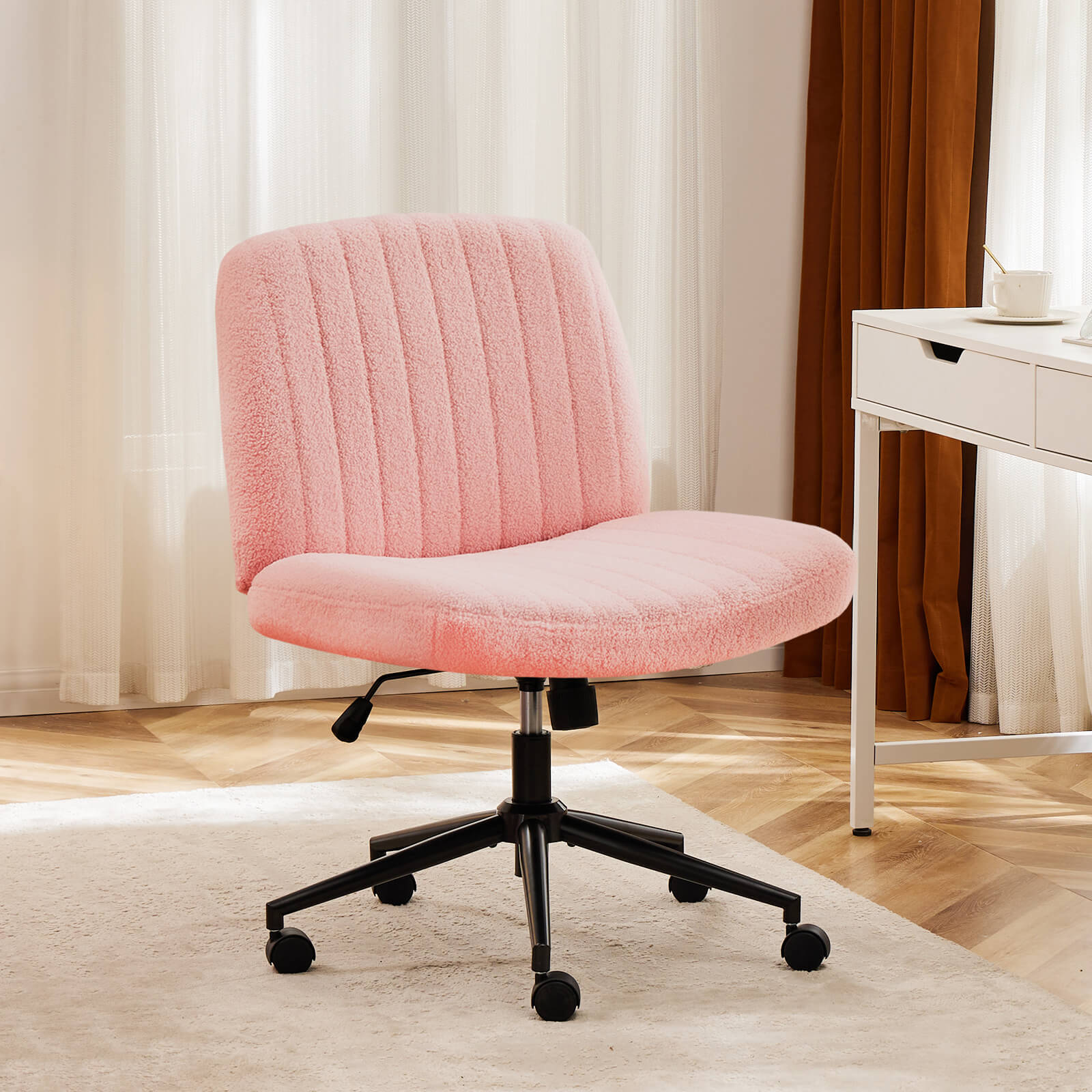 Armless Adjustable Plank Office Chair