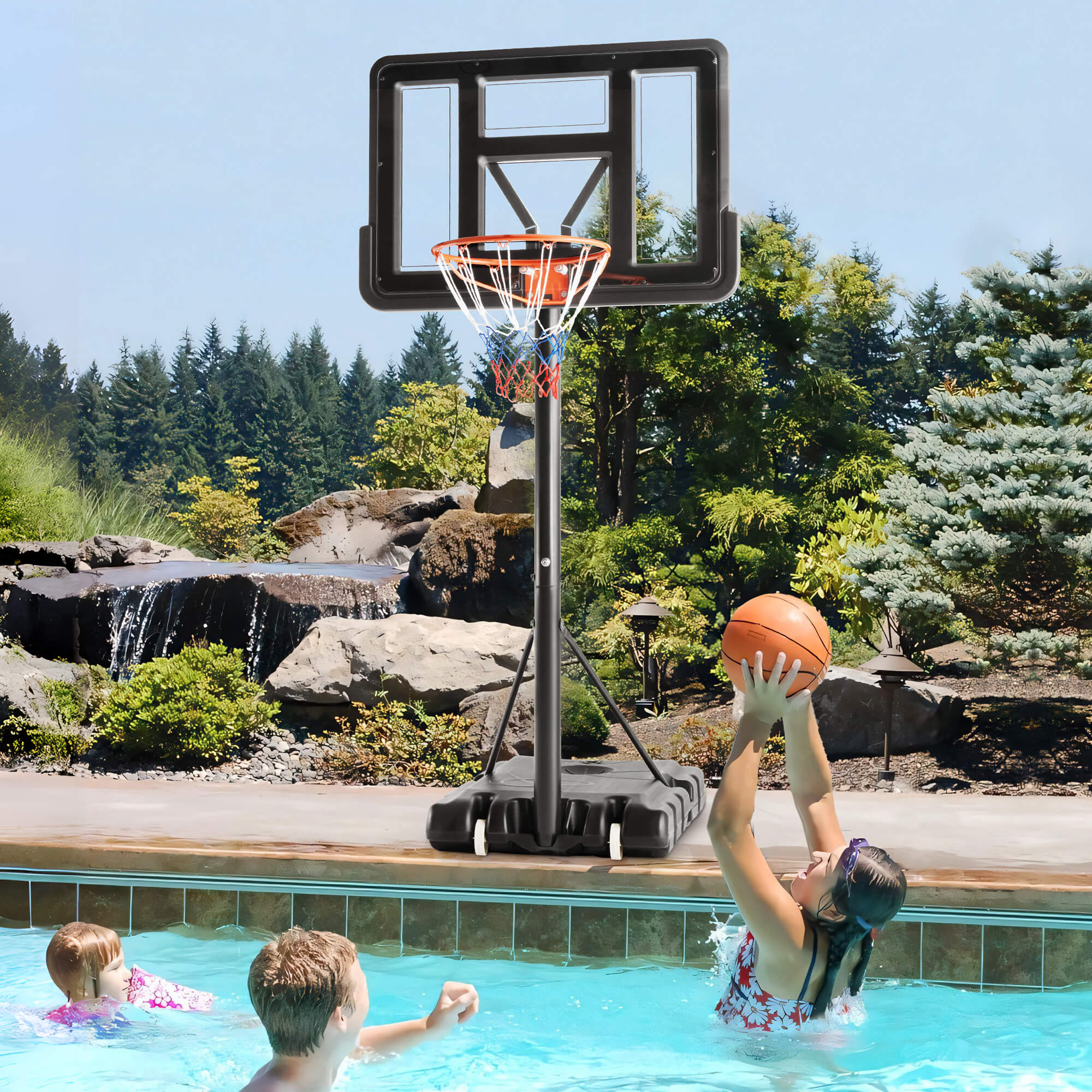 Portable Adjustable Basketball Hoop