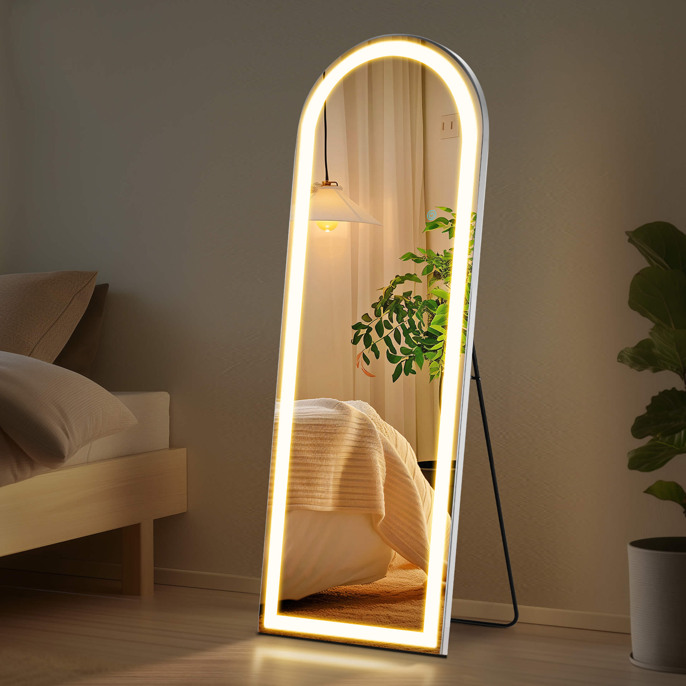 3-Color LED Illuminated Vanity Mirror