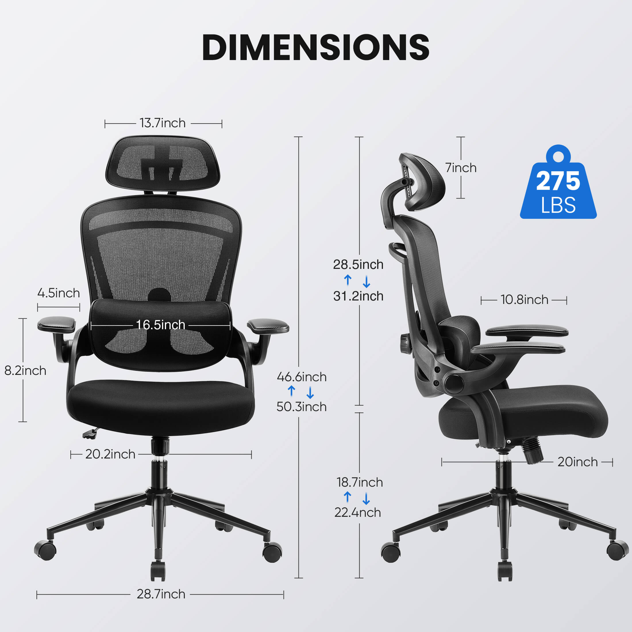 Ergonomic High Back Mesh Office Chair