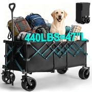 Warebay 440 lbs Heavy-Duty Collapsible Wagon Cart for Camping