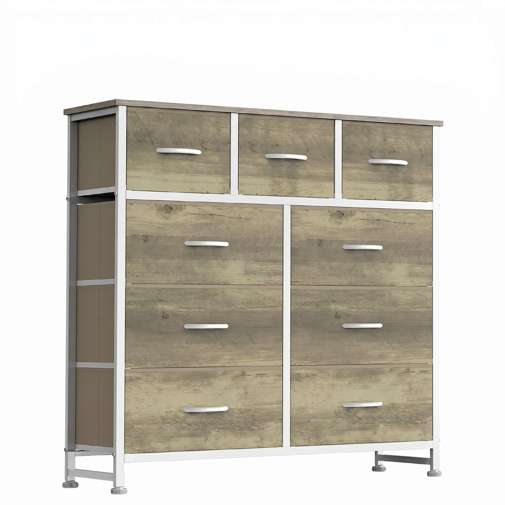 Warebay Fabric Storage Dresser with 9 Drawers, Space-Saving Organizer for Bedroom & Home