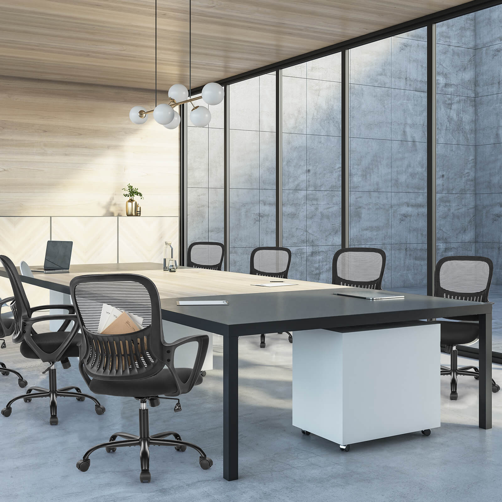 Ergonomic Mesh Drafting Office Chair