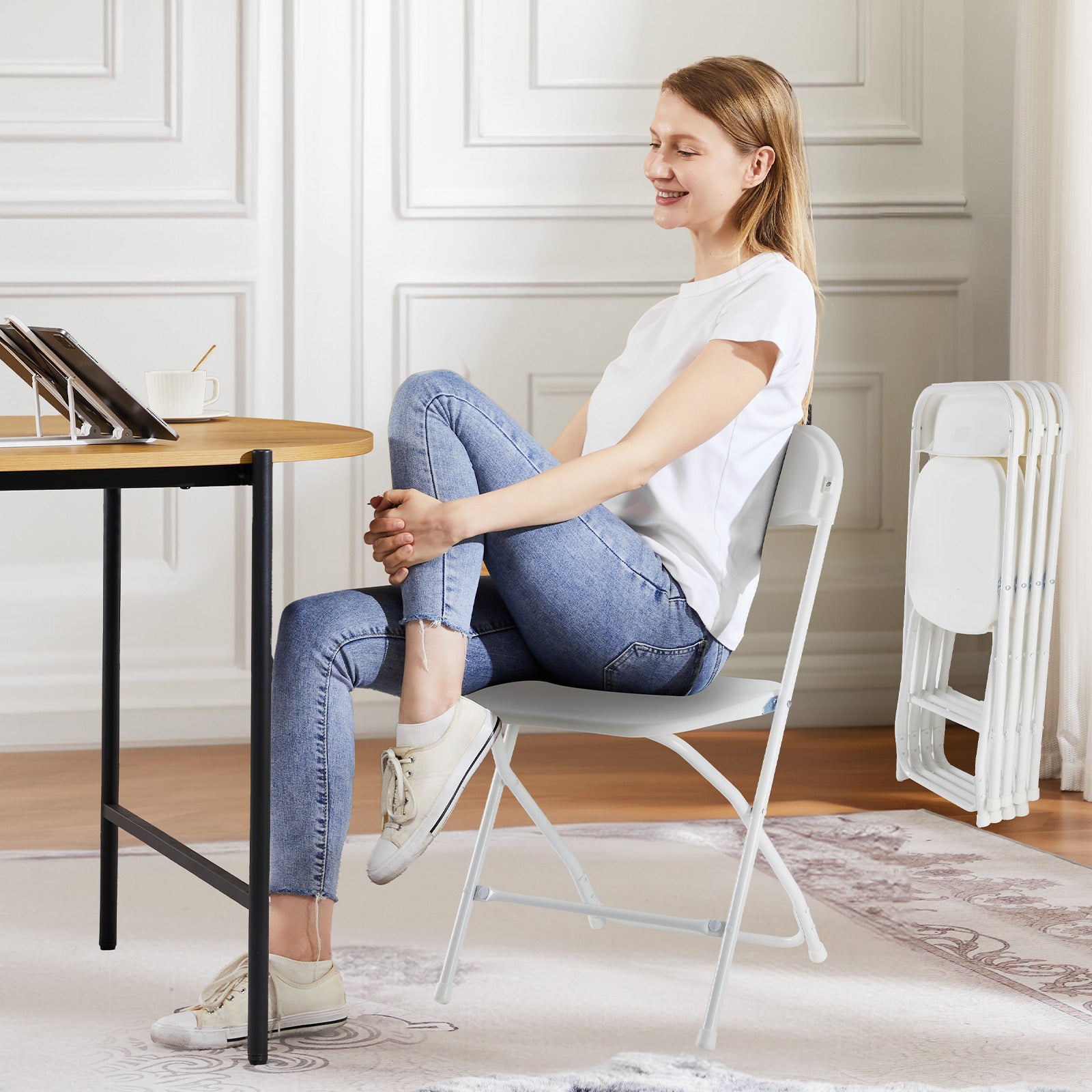 Lightweight Plastic Folding Chair