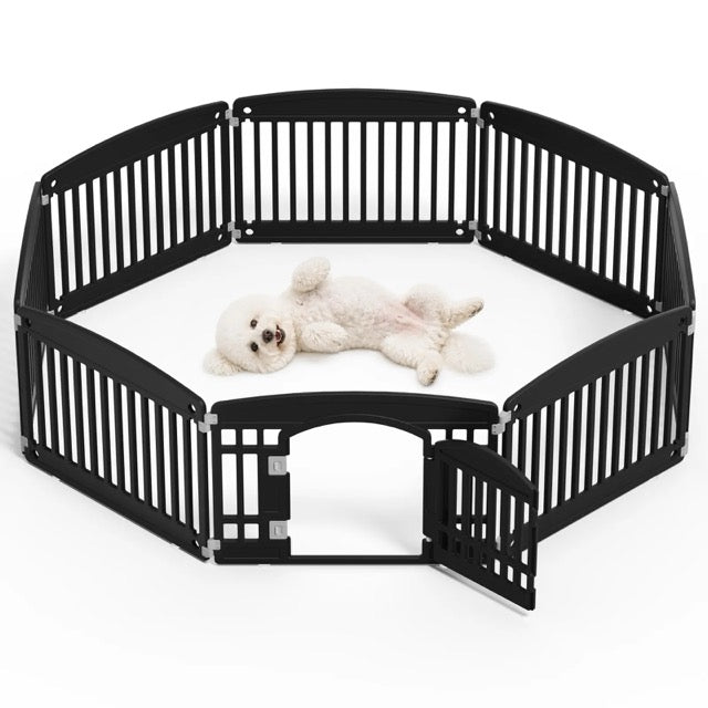 Dog Playpen for Small to Medium Dogs – Foldable Indoor & Outdoor Pet Fence, Portable & Easy to Clean