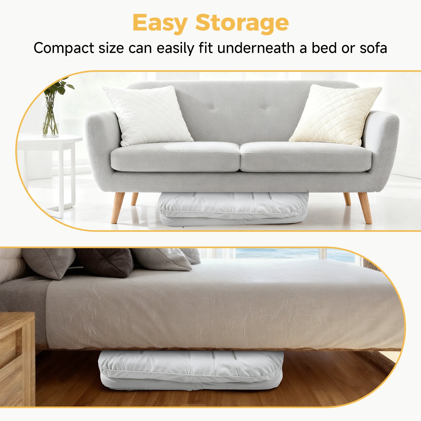Foldable Cushioned Saucer Lounge Chair