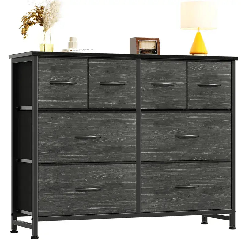 Warebay 8-Drawer Fabric Storage Organizer with Wooden Top