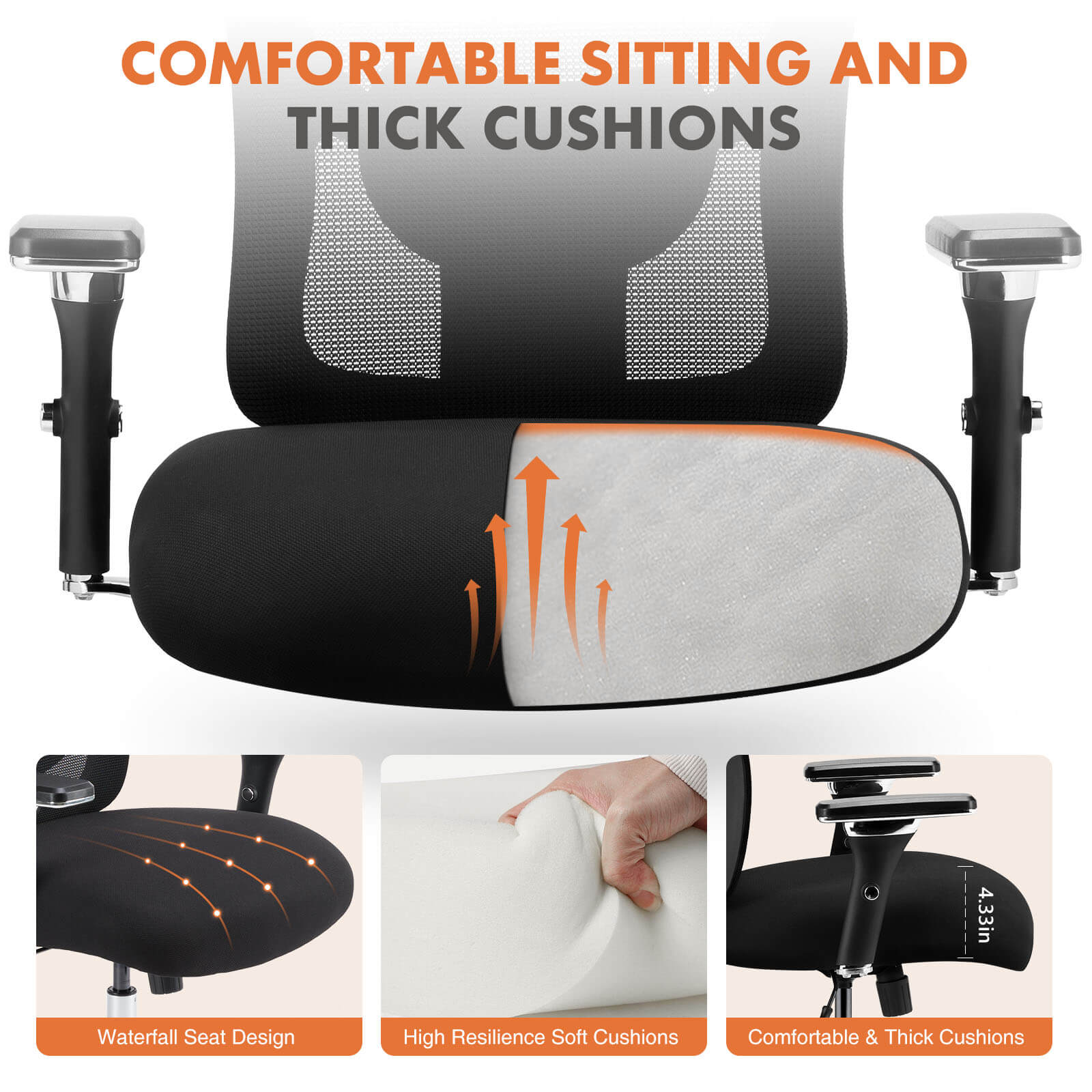 Ergonomic Oversized Mesh Office Chair