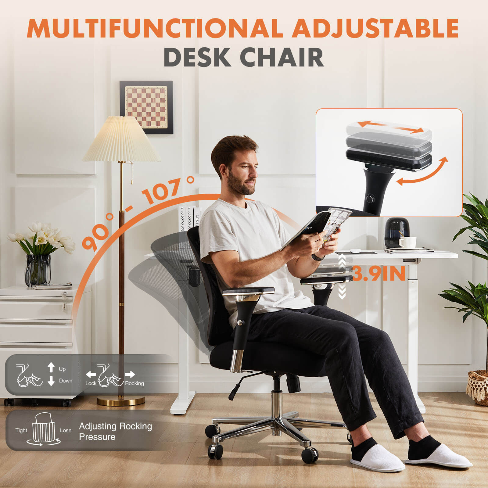Ergonomic Oversized Mesh Office Chair