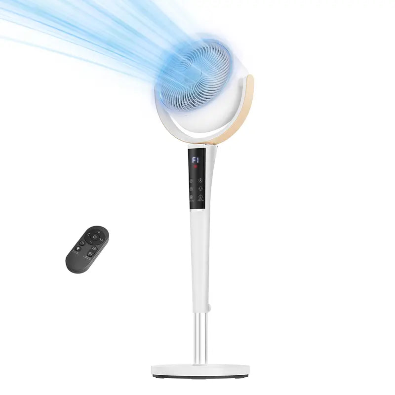 Quiet DC Pedestal Fan for Bedroom – 15 Speeds, 120° Oscillation & Remote Control