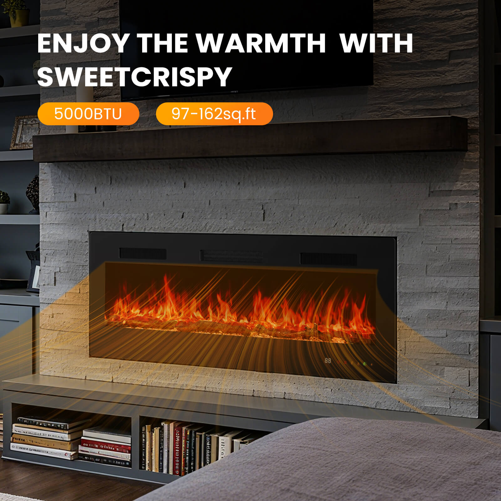 FlexHearth Smart Electric Fireplace