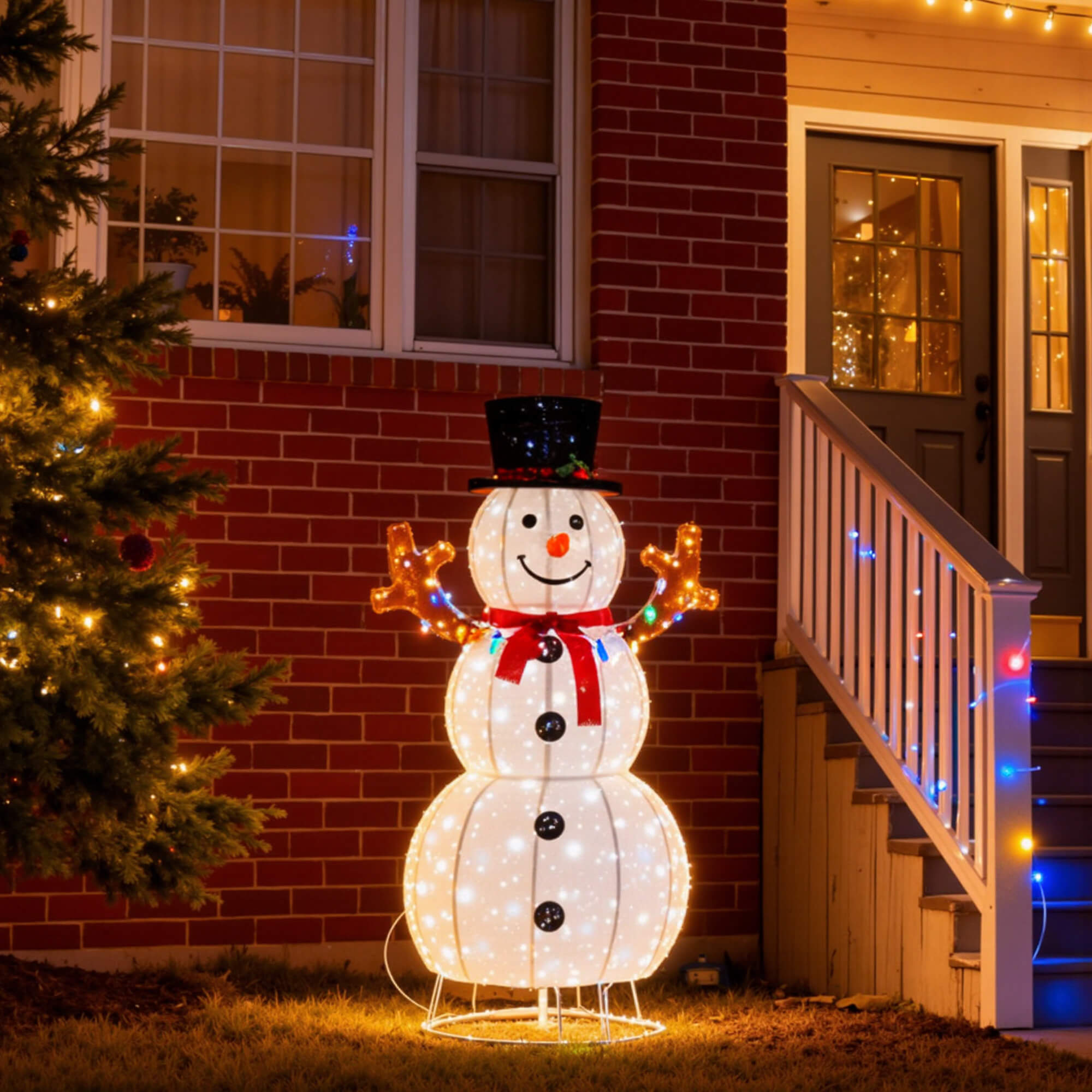 LED Snowman 5ft Outdoor Christmas Decoration