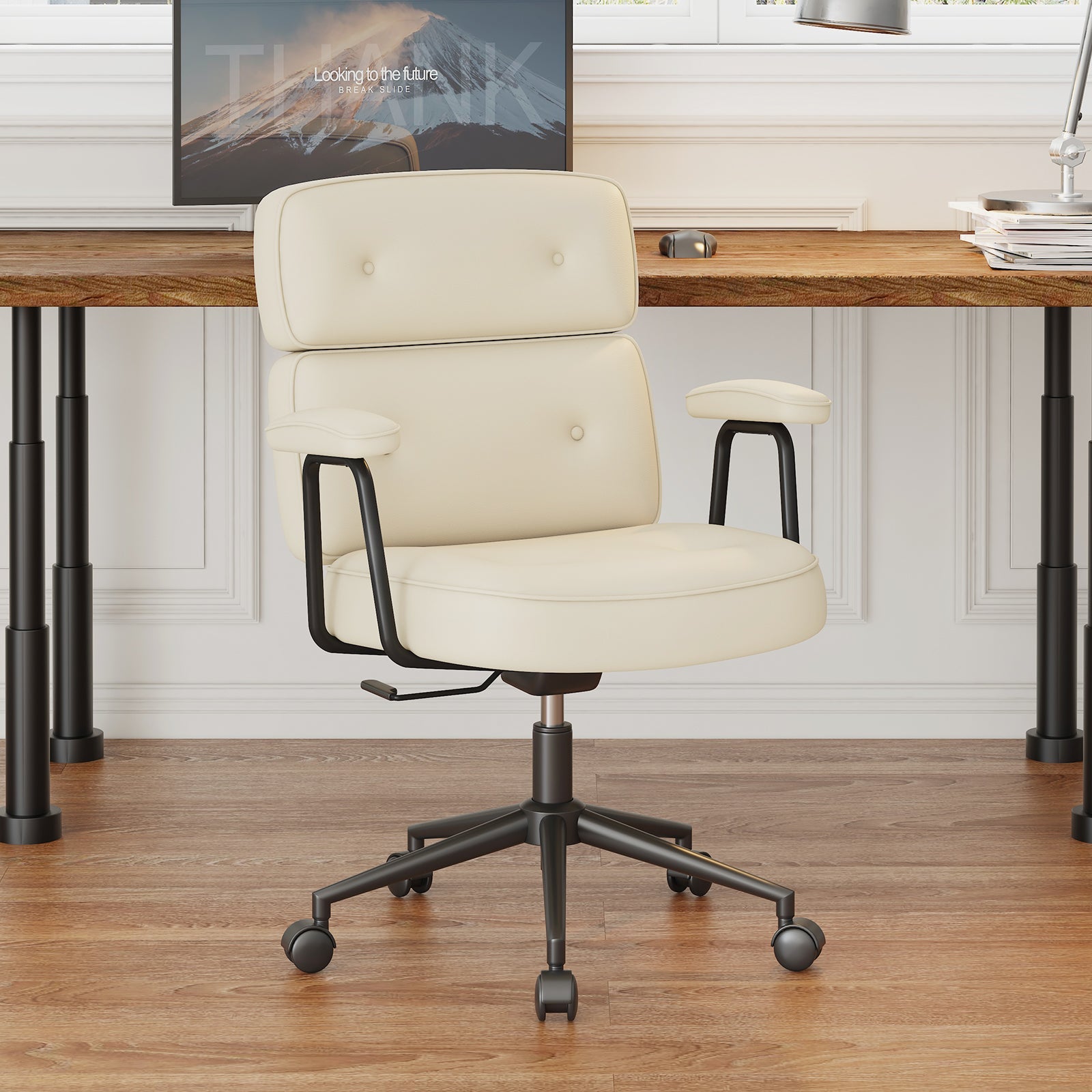 Ergonomic PU Upholstered Office Chair