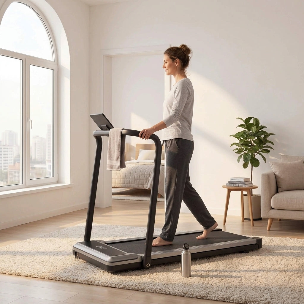 Foldable Treadmill with Handrails