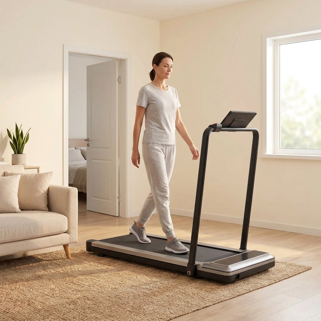 Foldable Treadmill with Handrails