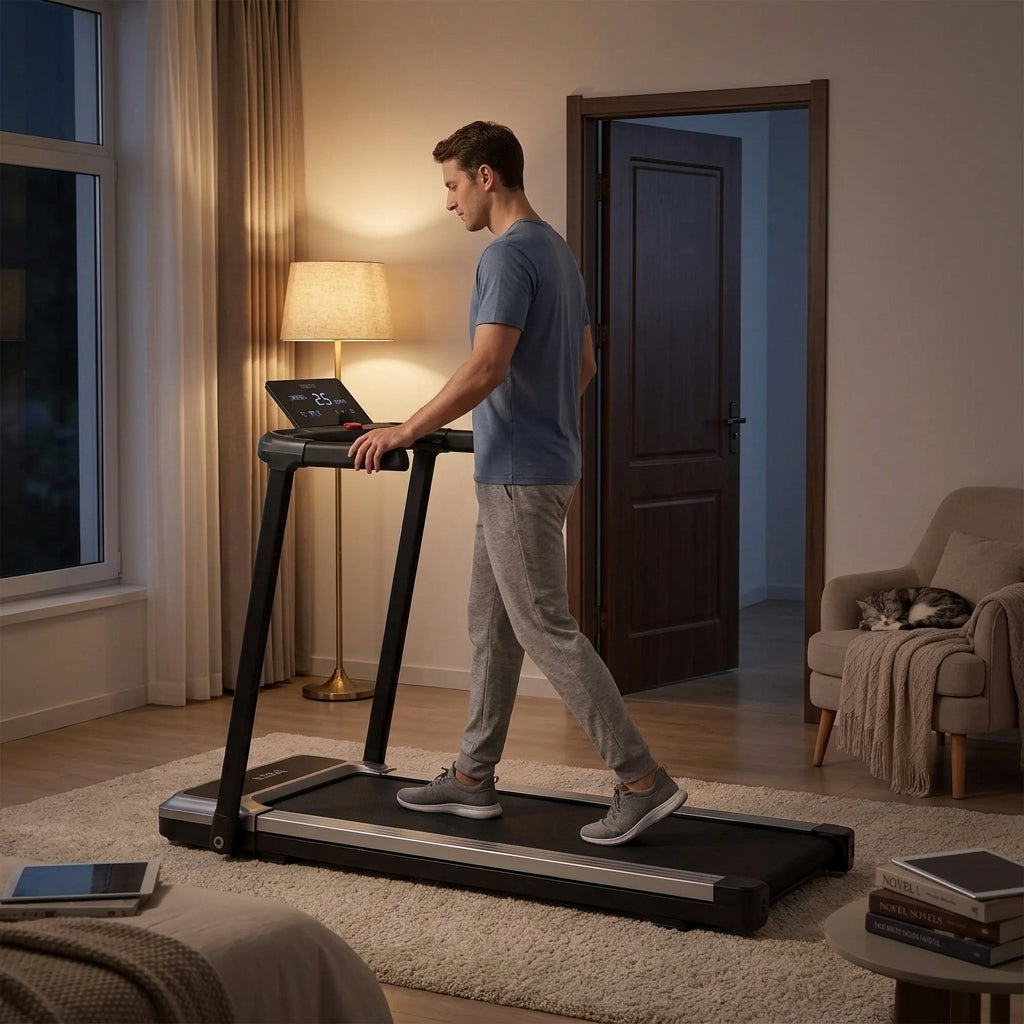 Foldable Treadmill with Handrails