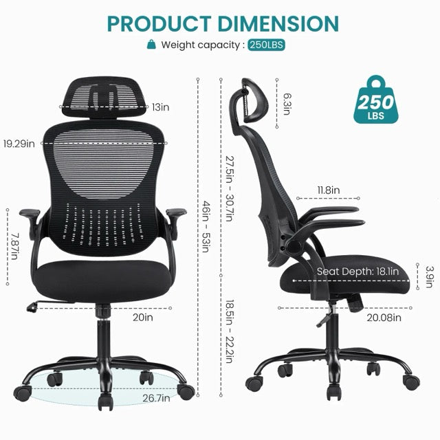 High Back Ergonomic Mesh Office Chair