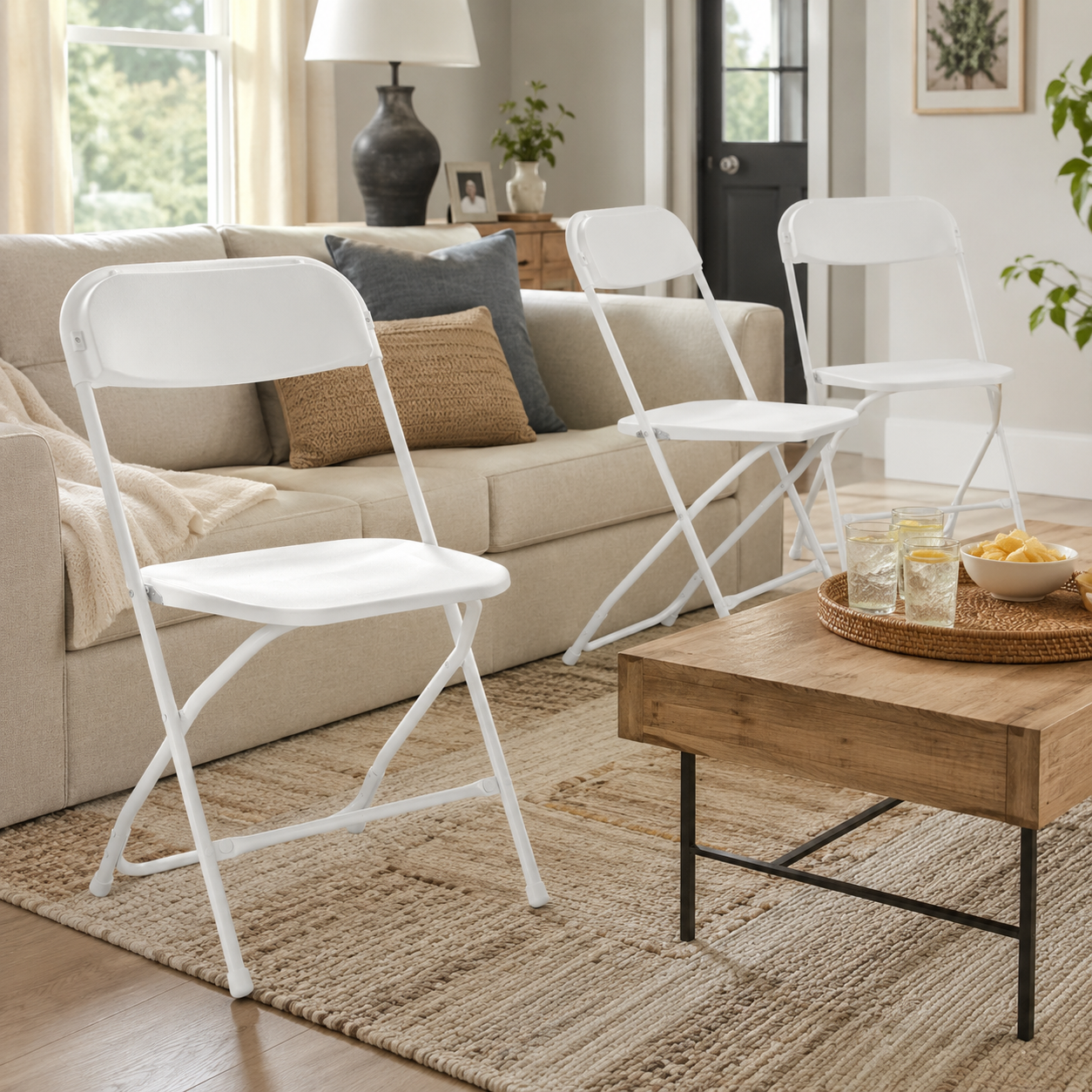 Lightweight Plastic Folding Chair