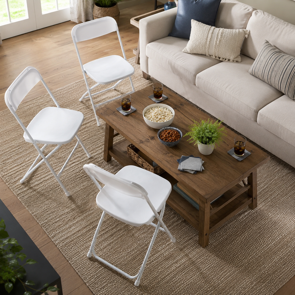 Lightweight Plastic Folding Chair