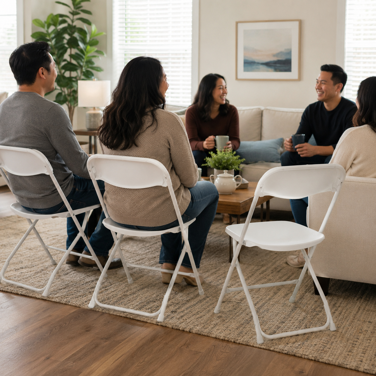 Lightweight Plastic Folding Chair