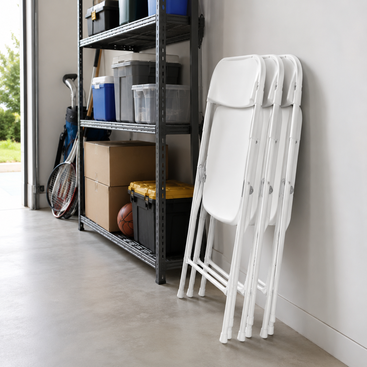 Lightweight Plastic Folding Chair