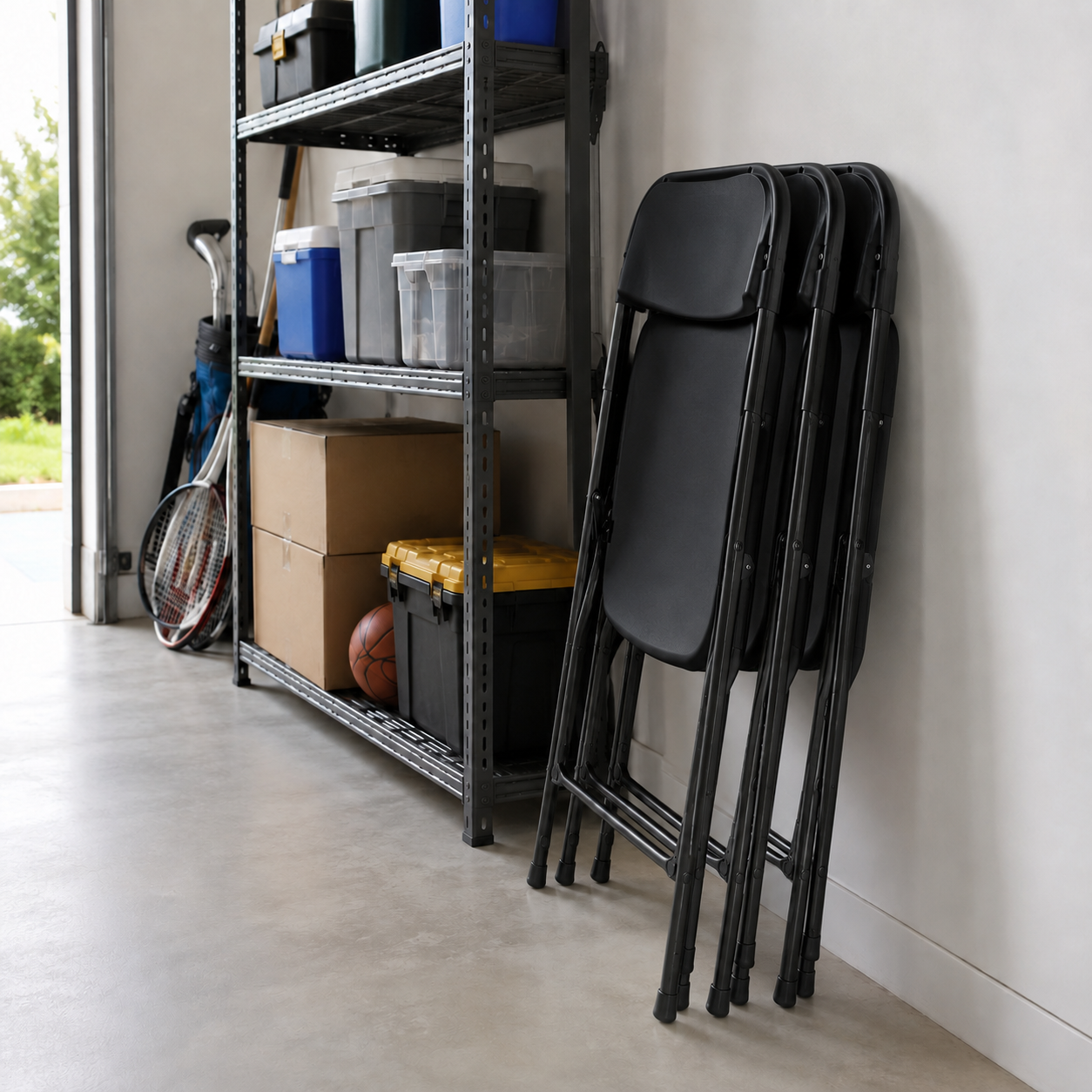 Lightweight Plastic Folding Chair