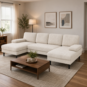 U-Shaped Modular Chenille Sectional Sofa
