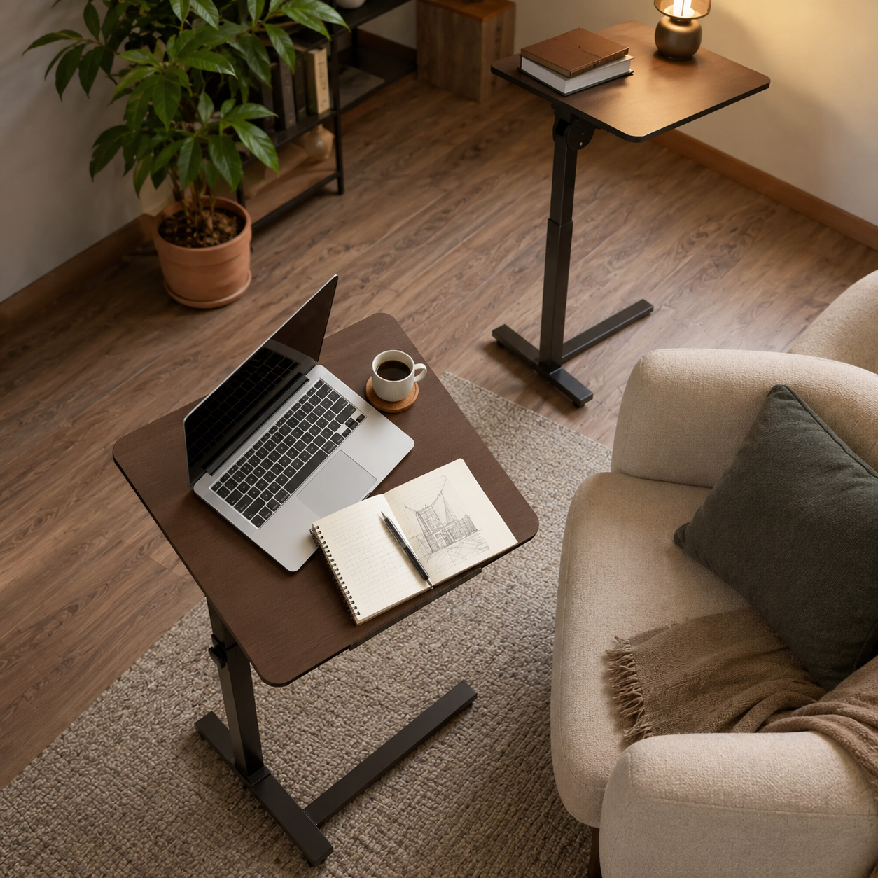 FlexiStand Adjustable C-Table Standing Desk