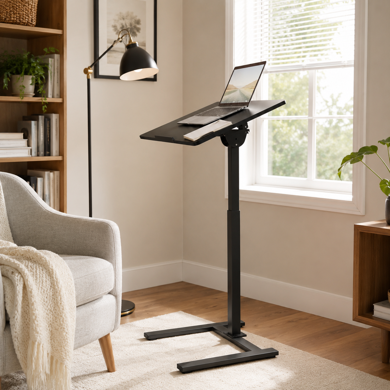 FlexiStand Adjustable C-Table Standing Desk